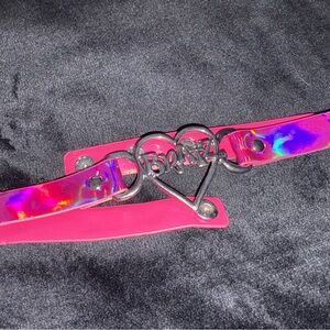 Bratz Pink and Silver Heart Choker